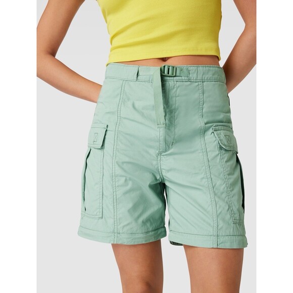 Levi's Convertible Cargo Pants Shorts Womens Size 25 Puff Green Pockets - Picture 3 of 14
